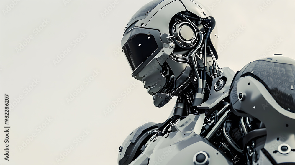 The robot, the android, is ready to perform work functions. AI Generated The robot, the android, is ready to perform work functions. AI Generated
