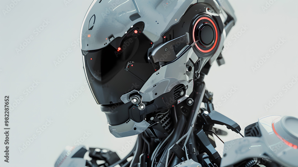 The robot, the android, is ready to perform work functions. AI Generated The robot, the android, is ready to perform work functions. AI Generated