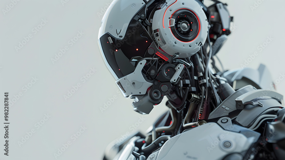 The robot, the android, is ready to perform work functions. AI Generated The robot, the android, is ready to perform work functions. AI Generated