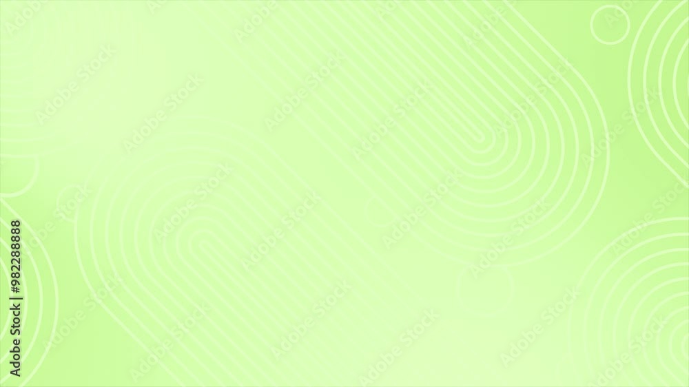 Lime green color parallel abstract lines slowly moving circles abstract design geometrical background Lime green color parallel abstract lines slowly moving circles abstract design geometrical background