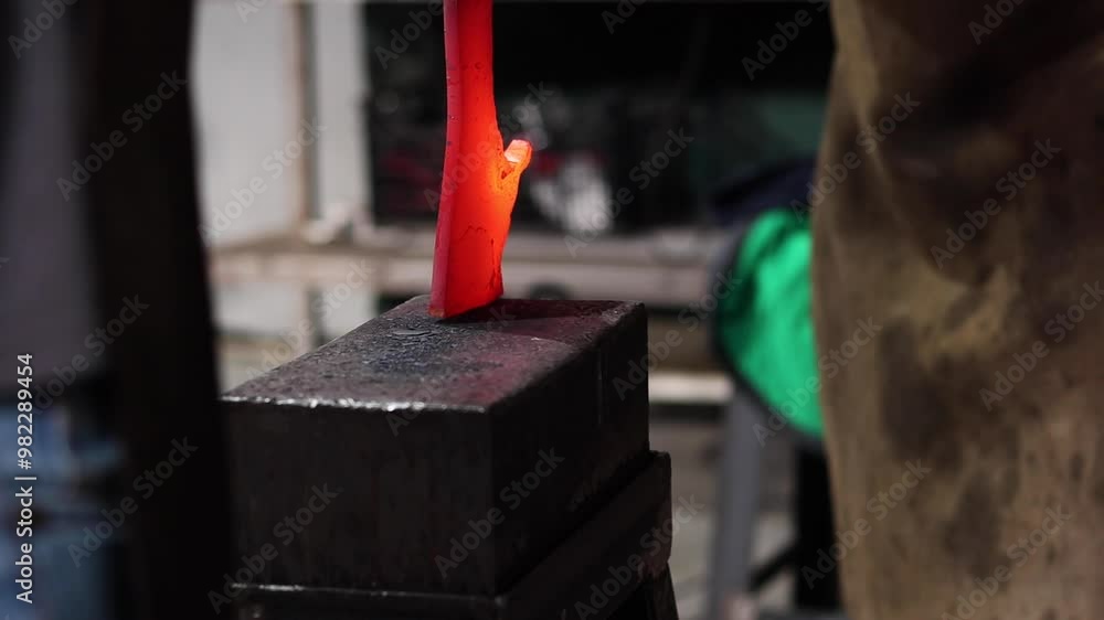 blacksmith working in a workshop blacksmith working in a workshop