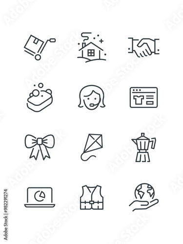 Check checked verified, Exchange finance stock, Graduate graduation, set of icons for web design, vector illustration