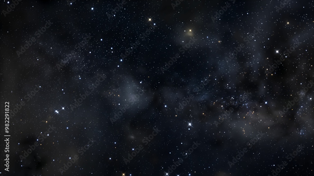 Bright Stars and Nebula Clusters in Space