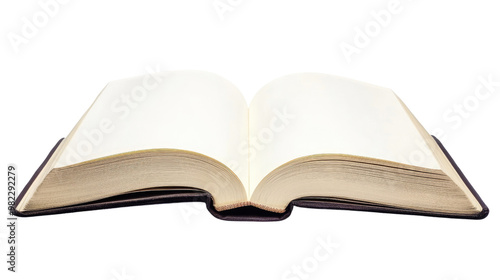 open book on a white transparent background