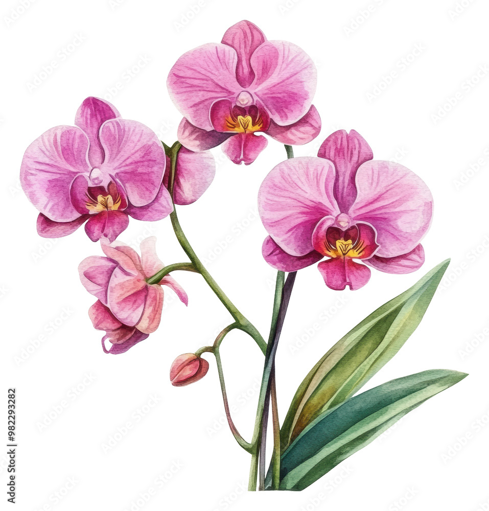PNG Beautiful pink orchids blooming in a sunny setting PNG Beautiful pink orchids blooming in a sunny setting