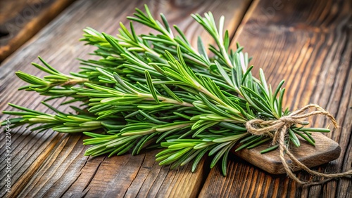 Fragrant rosemary sprigs, perfect for infusing into dishes and baths, and enhancing mental clarity and relaxation. photo