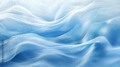 Abstract blue wave-like texture background.