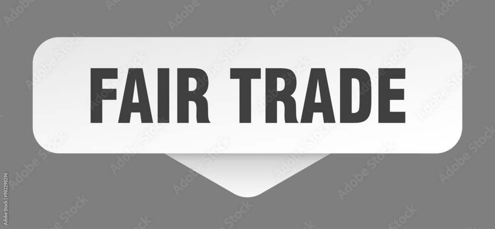 Obraz premium FAIR TRADE STICKER