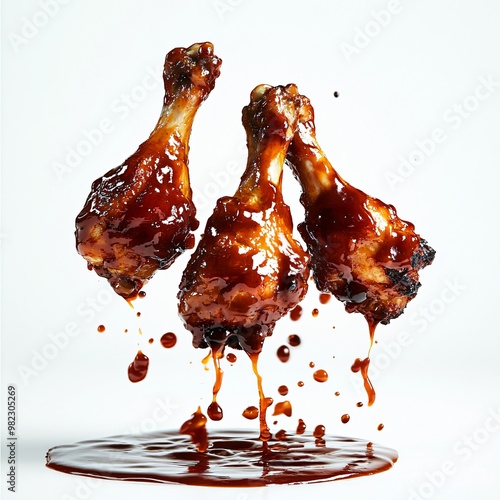 Sticky BBQ Chicken Drumsticks in Flavorful Sauce