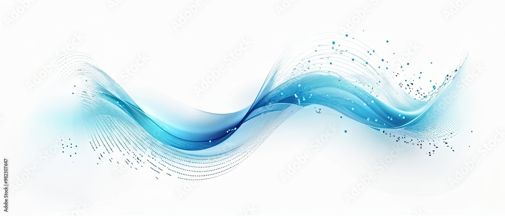 custom made wallpaper toronto digitalAbstract Blue Wave Design