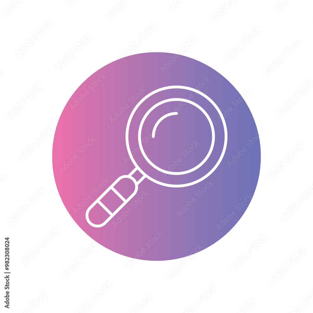 Magnifying Glass vector icon stock illustration Magnifying Glass vector icon stock illustration