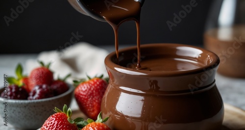 Chocolate fondue 