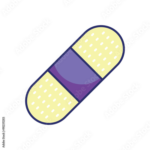 Band-Aid vector icon stock illustration