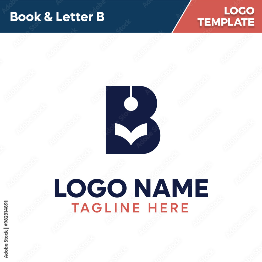 Wave & Letter Logo Template Wave & Letter Logo Template