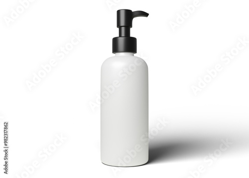 Shampoo bottle mockup