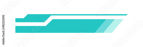 Futuristic lower third interface illustration. Video overlay element.