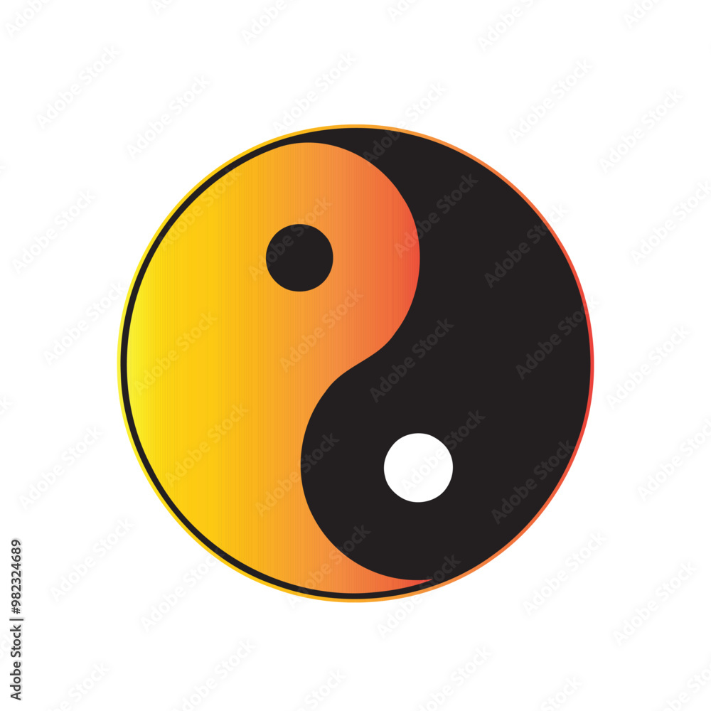Yin Yang icon symbol. Vector illustration Yin Yang icon symbol. Vector illustration