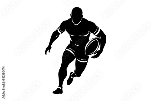 Football Players silhouettes vector.