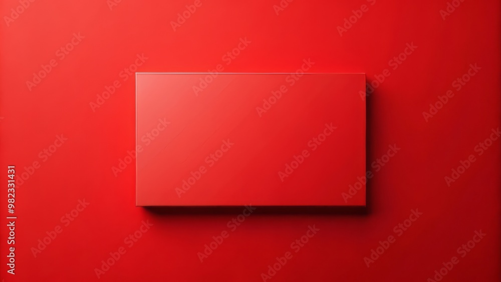 The scarlet rectangle's sharp edges and pointed corners are juxtaposed against a neutral background, creating a The scarlet rectangle's sharp edges and pointed corners are juxtaposed against a neutral background, creating a