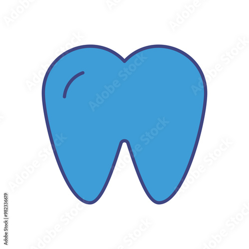 Tooth vector icon stock illustration