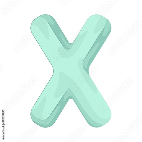 Illustration of letter x