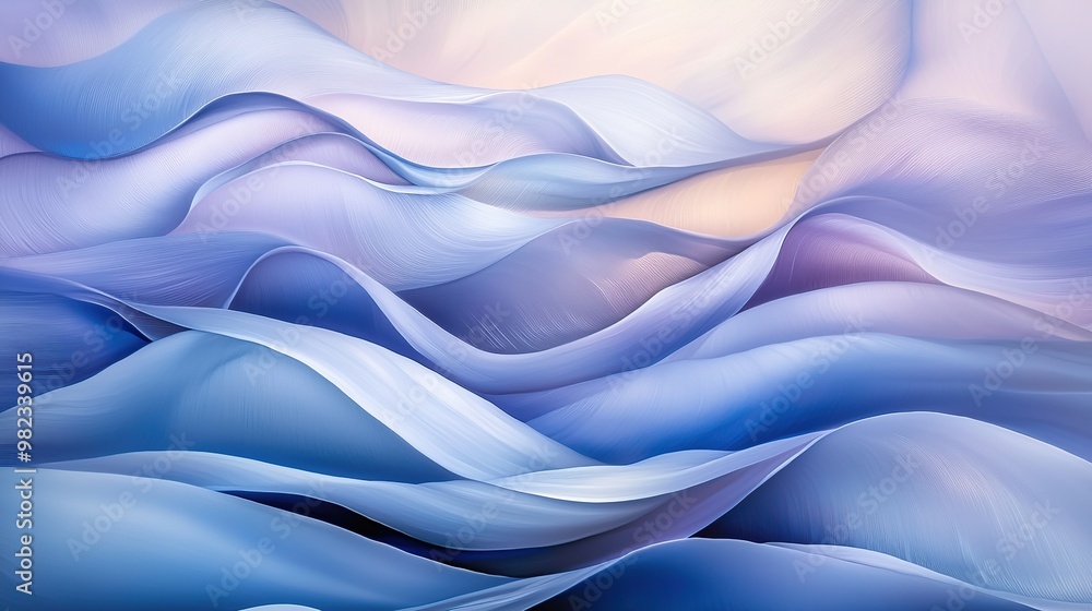 Abstract background with blue and purple flowing waves. Abstract background with blue and purple flowing waves.
