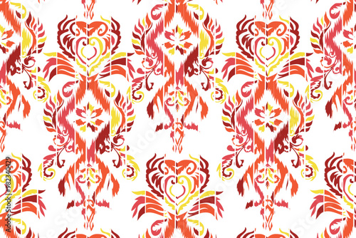 Ethnic handmade ornament, seamless pattern