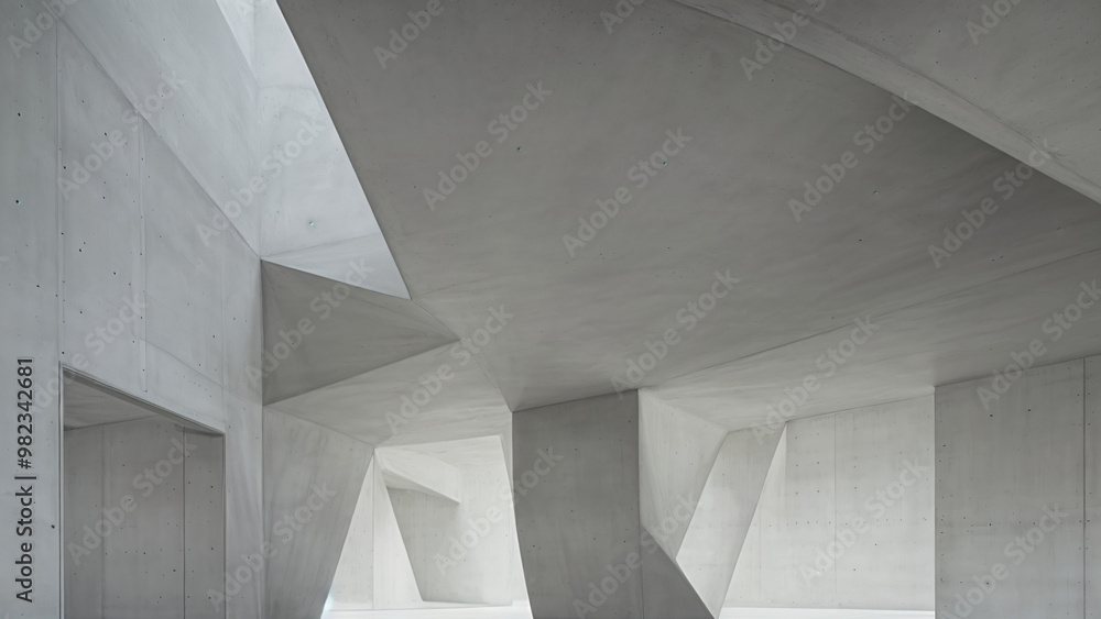 concrete building with concrete curved walls concrete building with concrete curved walls