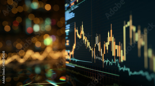 A candlestick chart illustrating the visual patterns and trends within financial market data, providing insights for traders and investors.