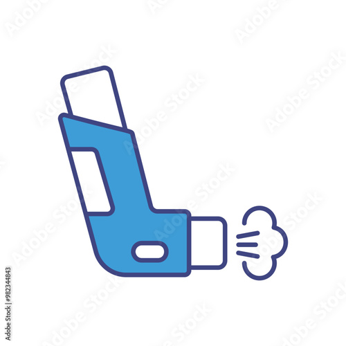 Inhaler vector icon stock illustration