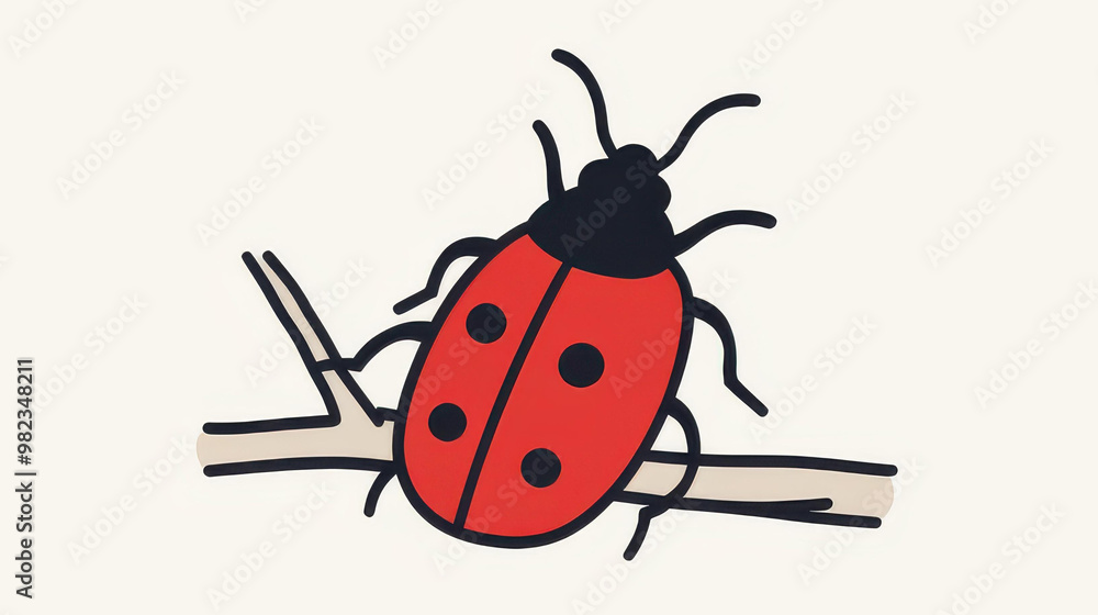 A sleek illustration of a beetle on a branch, featuring minimal detail and smooth lines for a clean look. A sleek illustration of a beetle on a branch, featuring minimal detail and smooth lines for a clean look.
