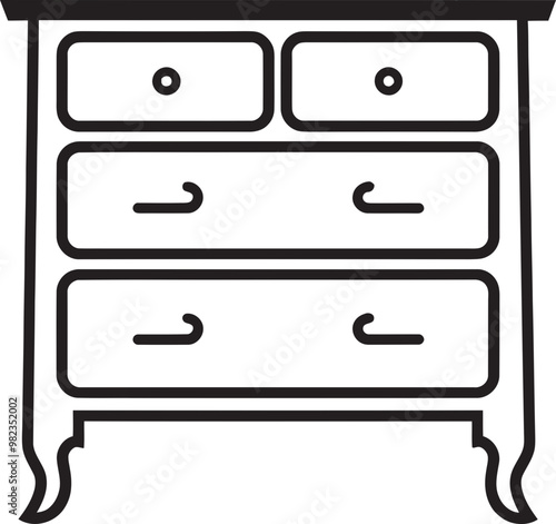 Professional Modern Dresser Vectors for Interior Designers