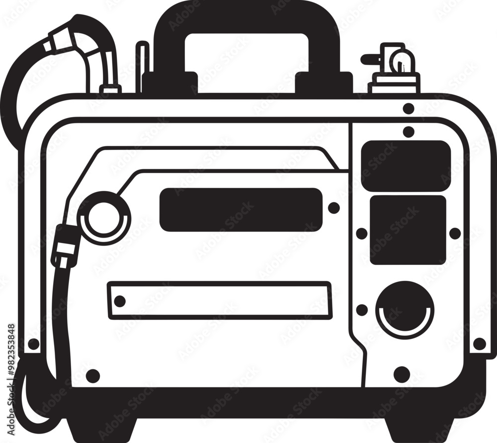 Intricate Vector Illustration of a High Tech Welding Machine with Comprehensive Engineering Details Intricate Vector Illustration of a High Tech Welding Machine with Comprehensive Engineering Details