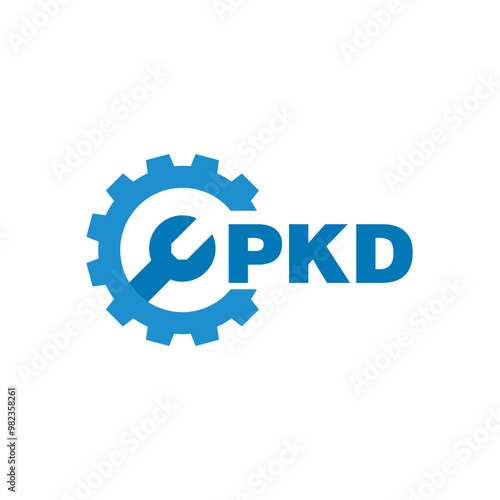 PKD letter logo design on white background. PKD logo. PKD creative initials letter Monogram logo icon concept. PKD letter design