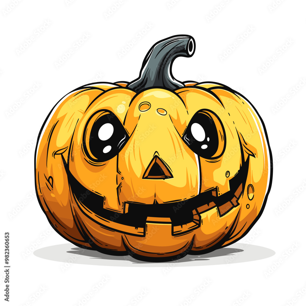 A autumn postcard design for Scary Halloween with Cute pumpkin characters. Horror story Trick-or-treating. Colorful Vector illustration for flyer and social media post. A autumn postcard design for Scary Halloween with Cute pumpkin characters. Horror story Trick-or-treating. Colorful Vector illustration for flyer and social media post.