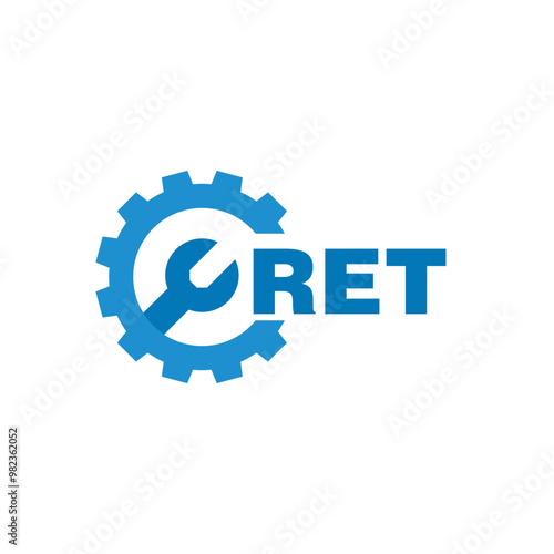 RET letter logo design on white background. RET logo. RET creative initials letter Monogram logo icon concept. RET letter design
