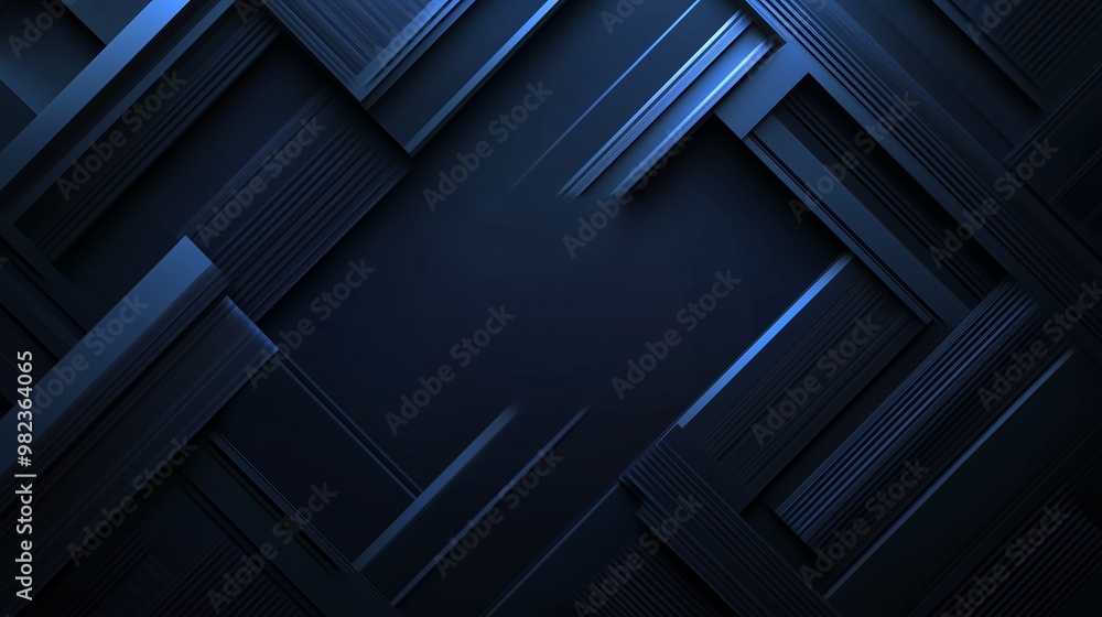 Abstract dark blue geometric background with layered diagonal shapes, modern tech design Abstract dark blue geometric background with layered diagonal shapes, modern tech design