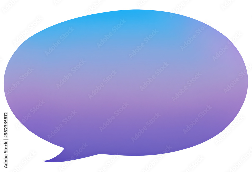 Purple speech bubble on transparent background Purple speech bubble on transparent background