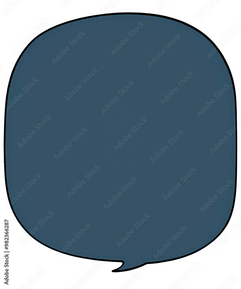 Blue Speech Bubble on a transparent background Blue Speech Bubble on a transparent background