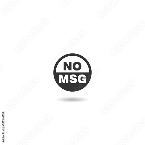 No MSG icon with shadow