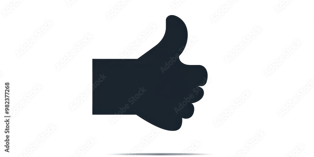 A thumbs up sign is shown in black and white A thumbs up sign is shown in black and white