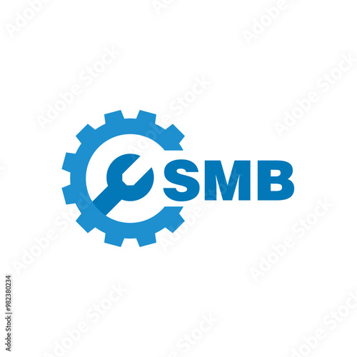 SMB letter logo design on white background. SMB logo. SMB creative initials letter Monogram logo icon concept. SMB letter design