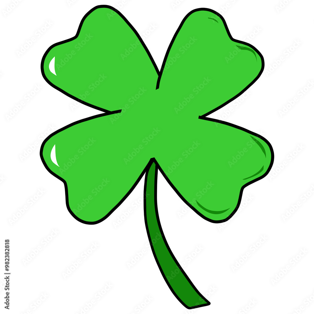 Four leaf clover brings good luck Four leaf clover brings good luck