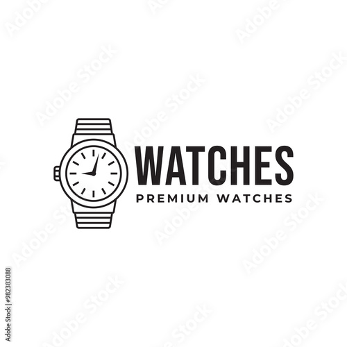 Simple watches logo design