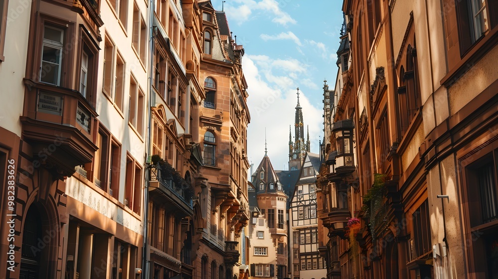 Majestic Medieval City with Towering Spires and Historic Landmarks Majestic Medieval City with Towering Spires and Historic Landmarks