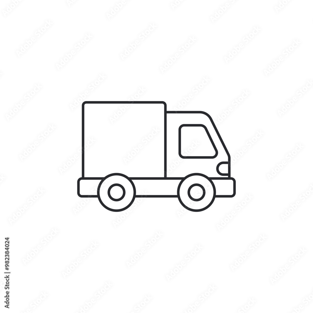 Truck Delivery icon. Fast shipping delivery truck symbol template for graphic and web design collection logo vector illustration