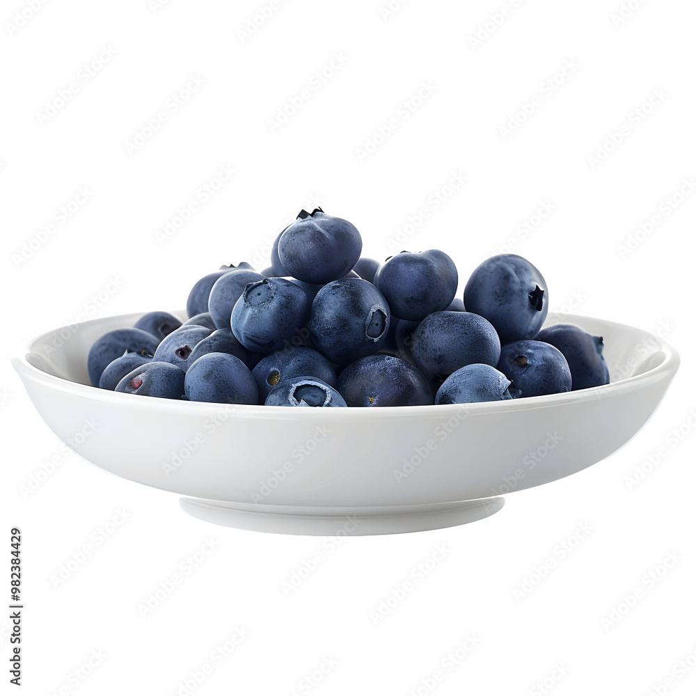 Clear bowl filled with juicy blueberries, set against a see-through background, great for food and health-themed projects Clear bowl filled with juicy blueberries, set against a see-through background, great for food and health-themed projects