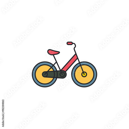 Bicycle icon. Bike symbol template for graphic and web design collection logo vector illustration