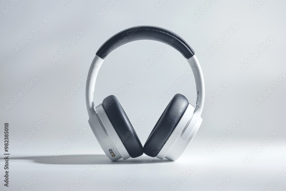 Modern Wireless Headphone Mockup Isolated created with Generative AI Modern Wireless Headphone Mockup Isolated created with Generative AI