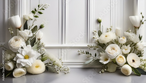 flower wending white backgraund